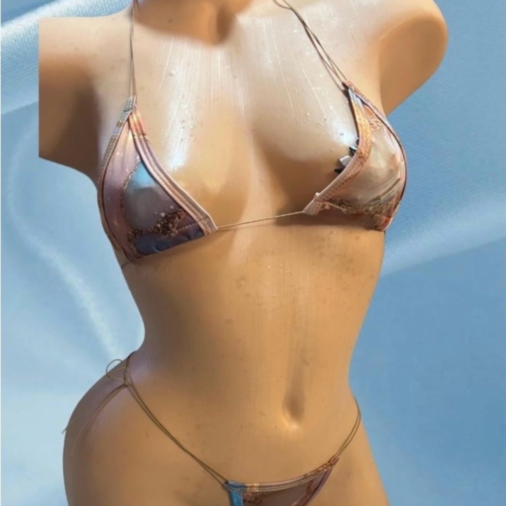 Metallic Multicolor Bikini Set - Picture 2 of 2